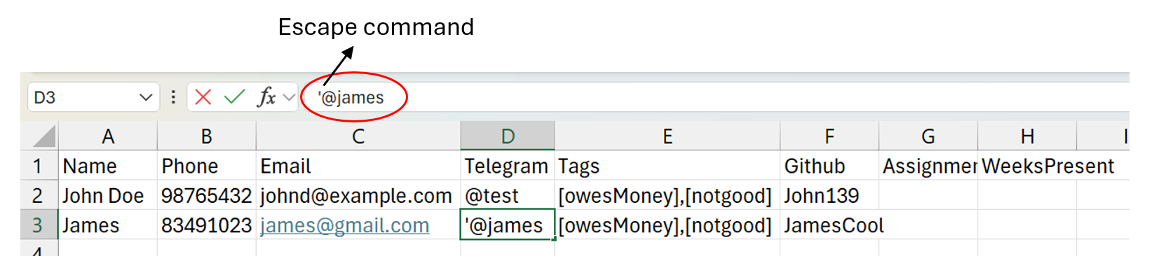 excel known issue